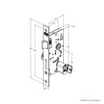 Fechadura Externa 803/21 Roseta Quadrada Inox Cromado Stam