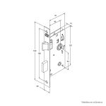 FECHADURA BANHEIRO WC STAM 823/21 RQ1 INOX CROMADO