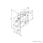 Fechadura Externa 1005 Trinco Rolete Tetra Cromado Stam