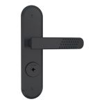 Fechadura Externa 1800/21 Tetra Espelho Preto Fosco Stam