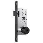 Fechadura Externa 1800/21 Tetra Espelho Preto Fosco Stam