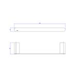 Porta Toalha Banheiro 30Cm Cromado Versa 2040.C31.030 Deca