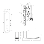 Fechadura Porta Interna E Externa 1801/21 Preto Fosco Stam