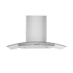 Coifa Parede 90cm Inox e Vidro Exaustor Agratto Cpv90 127V