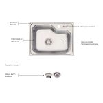 Cuba Tramontina Morgana Compact Undermount 48 Fx 55x42cm