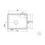 Cuba Tramontina Morgana Compact Undermount 48 Fx 55x42cm