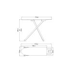 Mesa de Passar Tramontina Compact Com Porta Ferro