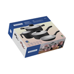JOGO DE PANELAS 4 PEÇAS LINZ PRETO TRAMONTINA