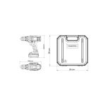 Parafusadeira Furadeira 12v 16 Pçs Bateria Maleta Tramontina