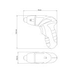 Parafusadeira Bateria Ni-Cd 4,8v - 21 Peças Cinza Tramontina 