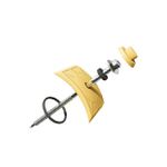 KIT PARAFUSO + VEDACAO COLONIAL MARFIM 3 1/2" Com 10 unidades