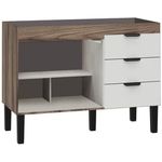 GABINETE FLAMINGO COR TAMARINDO/BR EM MADEIRA 134CM COZIMAX