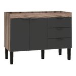 GABINETE FLAMINGO COR TAMARINDO/PR EM MADEIRA 134CM COZIMAX