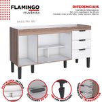 GABINETE FLAMINGO COR TAMARINDO/BR EM MADEIRA 174CM COZIMAX