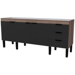 GABINETE FLAMINGO COR TAMARINDO/PR EM MADEIRA 174CM COZIMAX