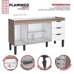 GABINETE FLAMINGO COR TAMARINDO/PR EM MADEIRA 174CM COZIMAX