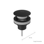 Válvula Para Lavatório Deca Click 1601.bl.cli.mt Black Matte