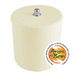 Cesto Multiuso com Tampa 6Lt Puxador Cromado Bege Astra