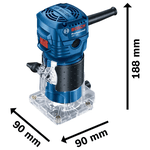 Tupia Manual Laminadora 550w Gkf 550 Profissional 127v Bosch