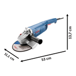Esmerilhadeira angular Bosch 9" GWS2200-230 2200W 127V