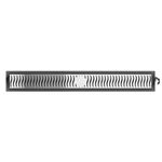 RALO LINEAR INVISIVEL 90CM-GRELHA CROMADA TIGRE