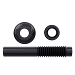 Tubo De Ligação Ajustável Vaso Sanitário 260mm Preto Blukit
