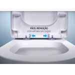 Assento Oval Universal Branco S. Close Easy Clean Tigre Pp