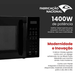 Microondas Preto 32l 1400w Painel Digital Agratto