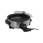 Panela Elétrica Mangiare Redonda 30cm 1250W Preto 127V Agratto