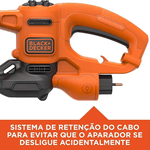 Aparador de Cerca Viva 18" 420W com Tesoura de Poda 127V Black+Decker