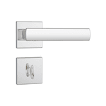Fechadura Banheiro WC 823/35 Roseta Quadrada Inox Cromado Stam
