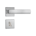 Fechadura Banheiro WC 823/35 Roseta Quadrada Inox Escovado Stam