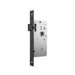 Fechadura Banheiro WC 823/35 Roseta Quadrada Preto Fosco Stam