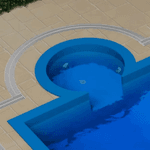 Grelha Piso Articulavel Piscina Pvc Br 13x50cm Tigre