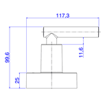 Acabamento Registro Gaveta 1''1/4-1''1/2 4900.C109.GD Beta Deca