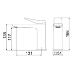 Misturador Lorenzetti Loren Neo 2875 C92 Mesa Brushed Cromado