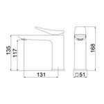 Misturador Lorenzetti Loren Neo 2875 B92 Mesa Brushed Black
