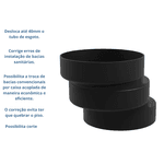 Bolsa Excêntrica 40mm para Saída da Bacia Sanitária Astra