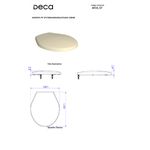 Assento Universal Izy/targa/ravena/studio Creme. Deca Ap.01.17