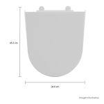 Assento Sanitário Termofixo Amortecido Easyclean Carrara/dun AP.236.17 Deca