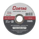 DISCO DE CORTE 4.1/2 INOX CORTAG