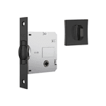 Fechadura Stam WC Porta Pivotante Banheiro 1025 Preto Fosco