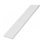 Grelha para Piso 13cm x 50cm Pedestre Branca Tigre