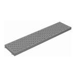 Grelha para Piso 13cm x 50cm Pedestre Cinza Tigre