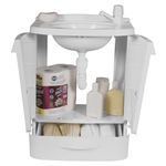 Gabinete Com Lavatório Banheiro PVC 45x58 Branco - Astra