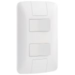 Interruptor Duplo Paralelo 4x2 6a 250v Aria - Tramontina Cor Branco