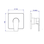 Acabamento Monocomando Ducha Higiênica Level 4993.bl26.actmt Preto