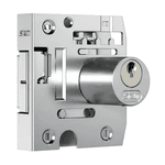 Fechadura Porta de Vidro Blindex Stam 2002 Cilindro Redondo Cromado