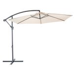 Ombrelone Guarda Sol Bora Bora 3m Jardim/Piscina Bege Mor