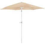 Ombrelone Guarda Sol Com Manivela 2,4m Bege Mor